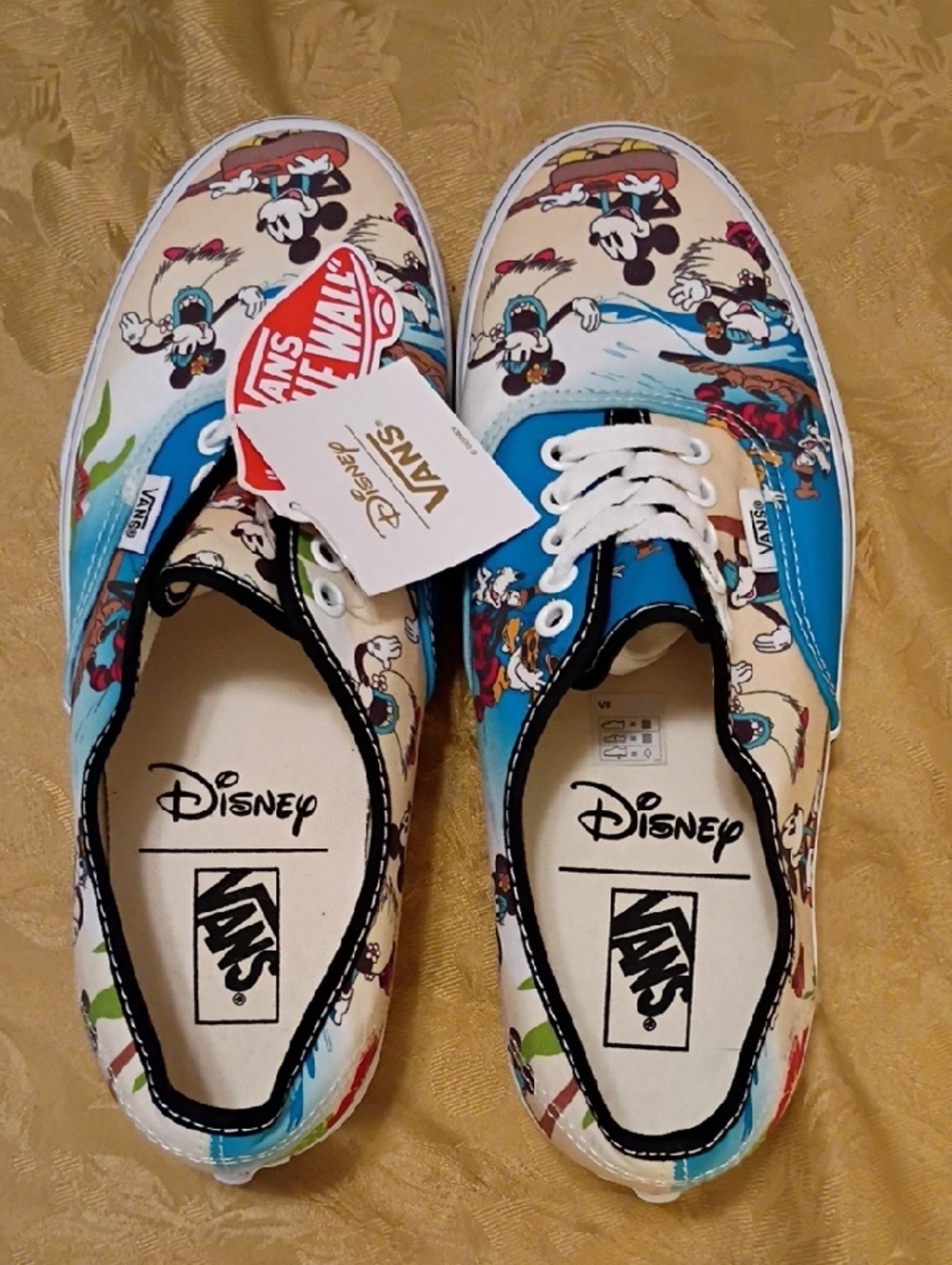 VANS Limited Edition Mickey Mouse Hawaii - Blue/White Men's 8.0 Woman's 9.5 - Picture 5 of 14